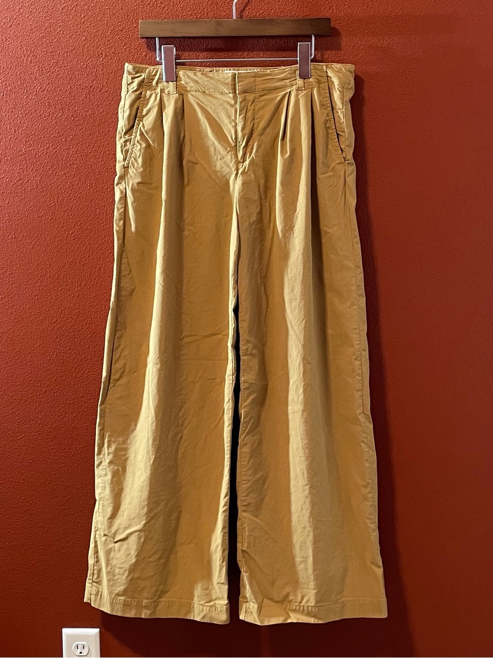 Anthropologie Women’s Wide Leg Ochre Lagenlook Pants